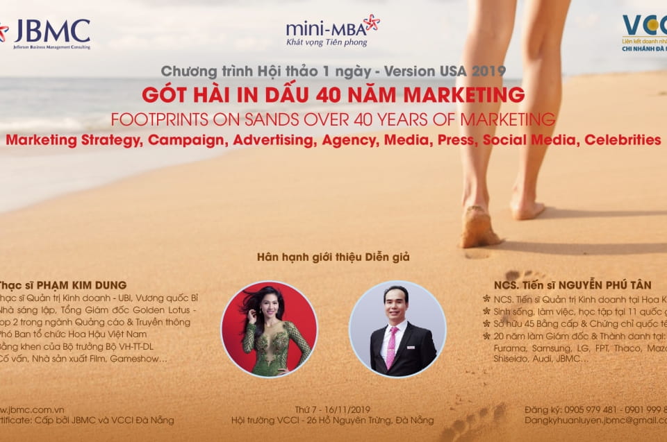 Gót hài in dấu 40 năm Marketing - Khóa 1 - Mini-MBA JBMC - 2019.11.16 